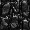 glossy black crocodile small pattern