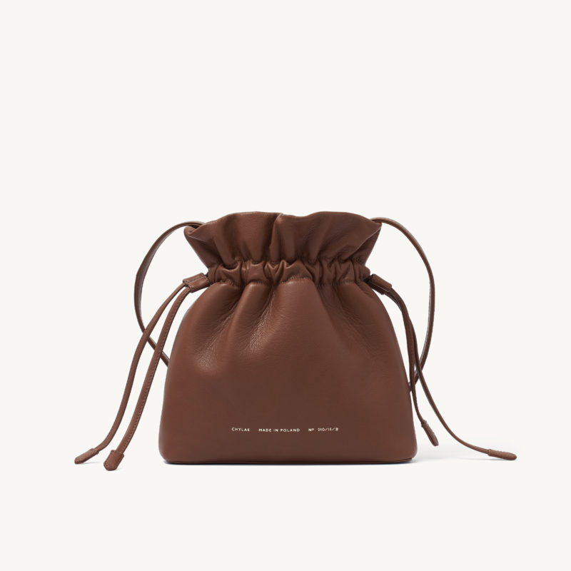 Soft Drawstring Bucket Bag Caramel - Chylak