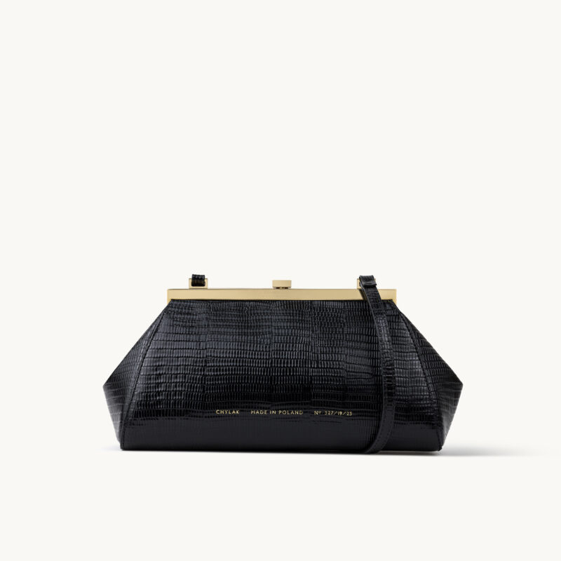 “Vintage” Frame Bag “black lizard” - Chylak